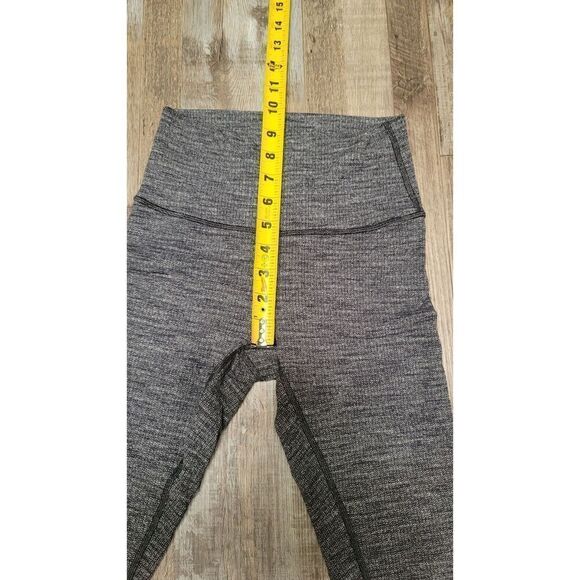 Lululemon Womens Size 4 Wunder Under High Rise Leggings Heathered Gray/blk - Picture 6 of 7
